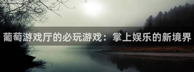沐鸣平台负责人：葡萄游戏厅的必玩游戏：掌