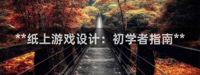 沐鸣4注册：**纸上游戏设计：初学者指南