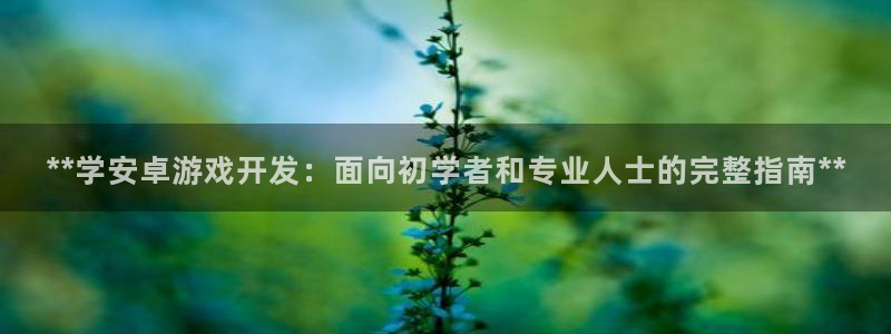 沐鸣平台官方网站：**学安卓游戏开发：面