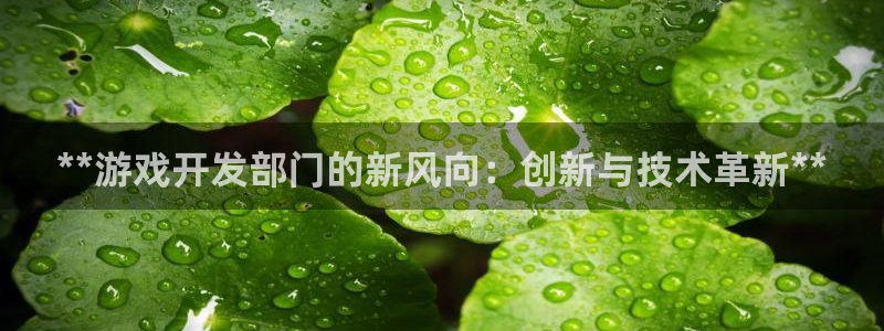 沐鸣科技有哪些产品：**游戏开发部门的新