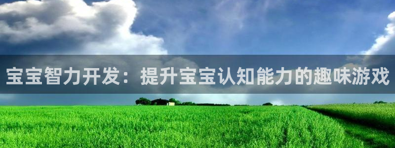 沐鸣娱乐官方平台怎么样：宝宝智力开发：提