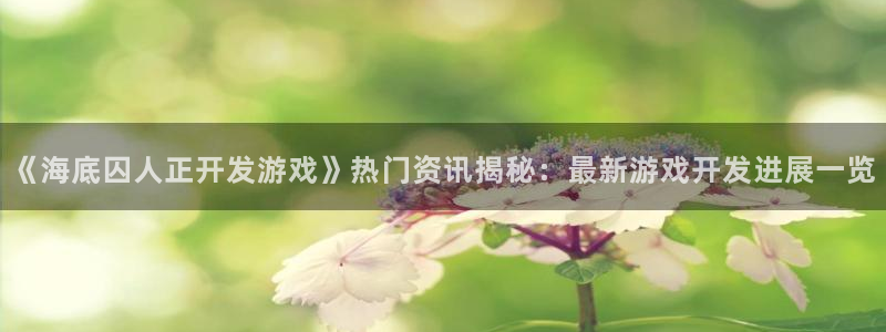 沐鸣网址注册：《海底囚人正开发游戏》热门